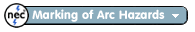 NEC Marking  of Arc Hazards
